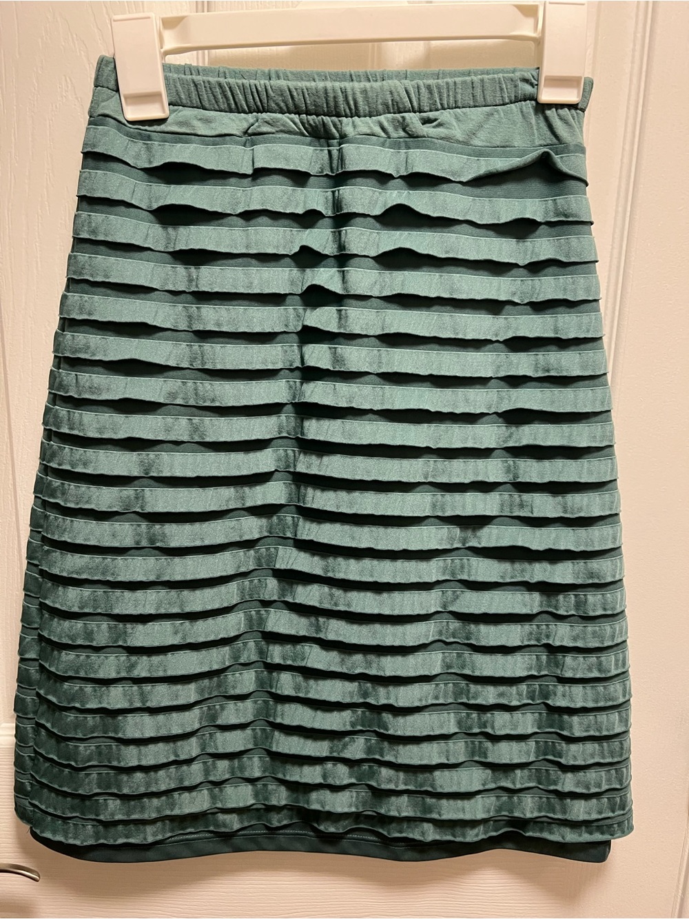 Women's Tiered A-Line Skirt in Teal